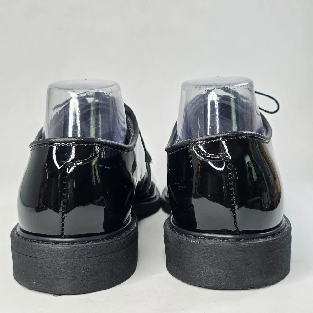 Capps Air Lite Military Shoes Men's 9.5 Black Patent Leather Police Uniform USA